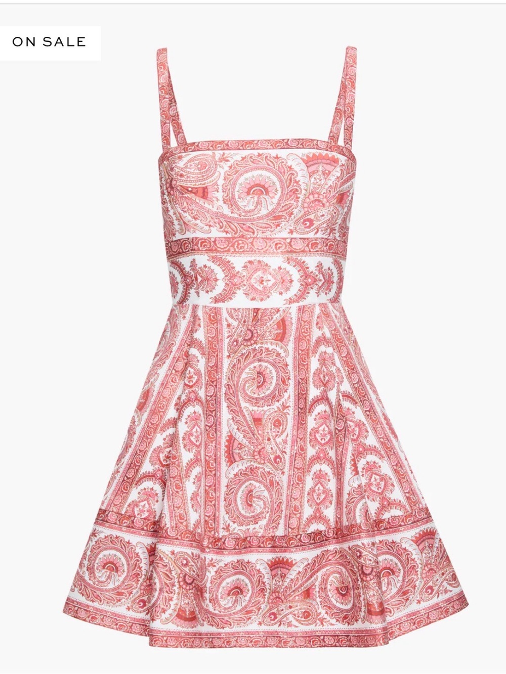 Hill House Home Margot Dress in Coral Corsica Paisley